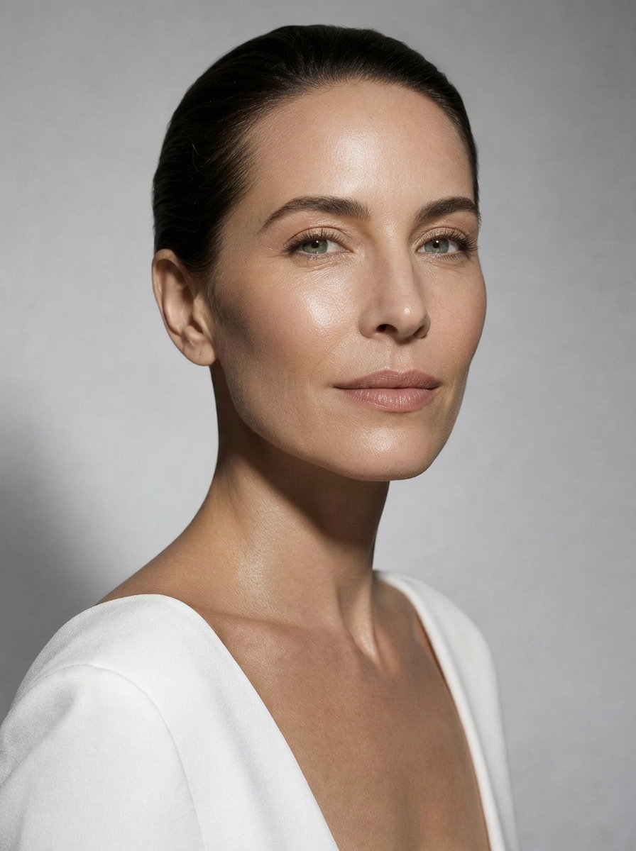 Clinical skincare result — luminous, even-toned complexion